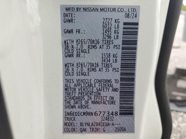 2024 NISSAN FRONTIER S - 1N6ED1CM9RN677348