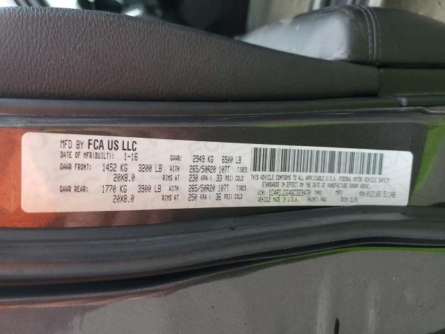 2016 DODGE DURANGO LI - 1C4RDJDG4GC323470