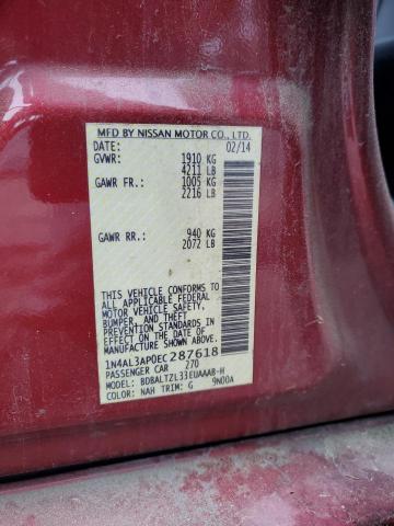 2014 NISSAN ALTIMA 2.5 - 1N4AL3AP0EC287618