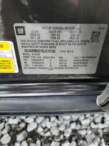 2016 BUICK ENCLAVE - 5GAKRBKD7GJ310193