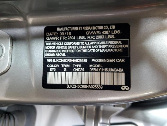 2017 INFINITI QX30 BASE SJKCH5CR9HA025589