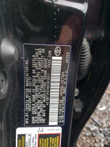 2017 TOYOTA CAMRY LE - 4T1BF1FK1HU391651