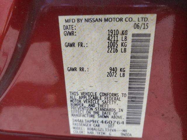 2015 NISSAN ALTIMA 2.5 - 1N4AL3AP9FC460764