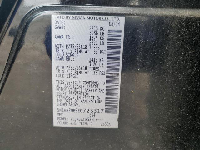 2014 NISSAN PATHFINDER - 5N1AR2MM8EC725317