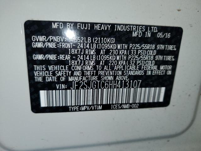 2017 SUBARU FORESTER 2 - JF2SJGTC6HH413107