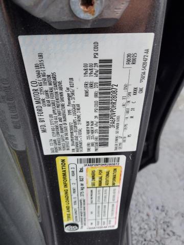 2017 FORD FUSION SPO 3FA6P0VP0HR280872