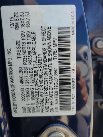 2016 ACURA RDX ADVANC 5J8TB3H79GL013687