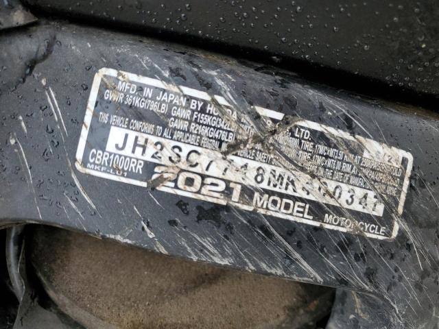 2021 HONDA CBR1000 RR JH2SC7718MK400347