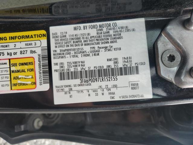 2020 FORD FUSION TIT 3FA6P0D97LR152155