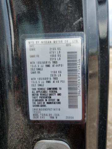 2015 NISSAN NV200 2.5S - 3N6CM0KN3FK714116