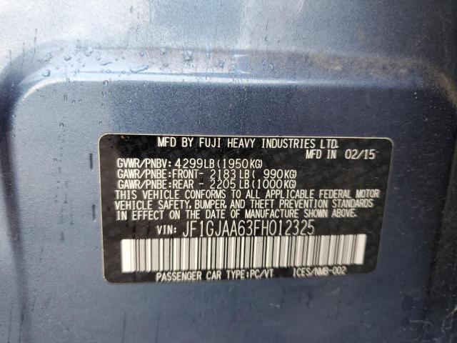 2015 SUBARU IMPREZA JF1GJAA63FH012325
