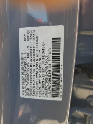 2025 HONDA PILOT TRAI 5FNYG1H62SB081181