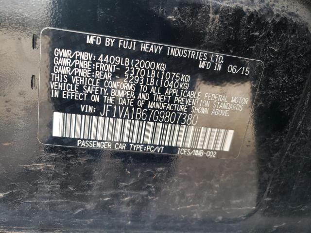 2016 SUBARU WRX - JF1VA1B67G9807380