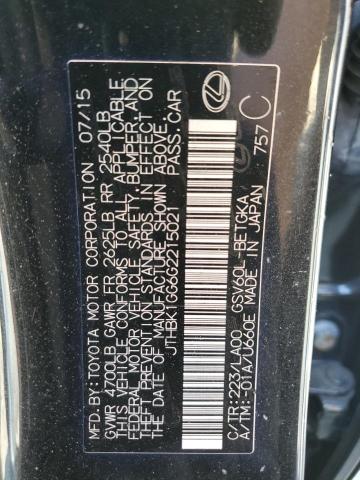 2016 LEXUS ES 350 JTHBK1GG6G2215021
