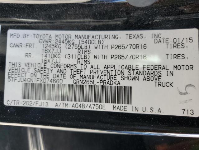 2015 TOYOTA TACOMA DOU - 5TFJU4GN1FX074660