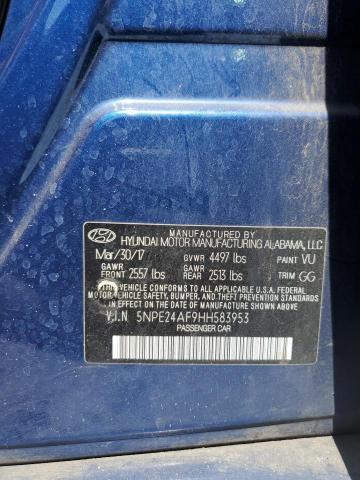 2017 HYUNDAI SONATA SE 5NPE24AF9HH583953