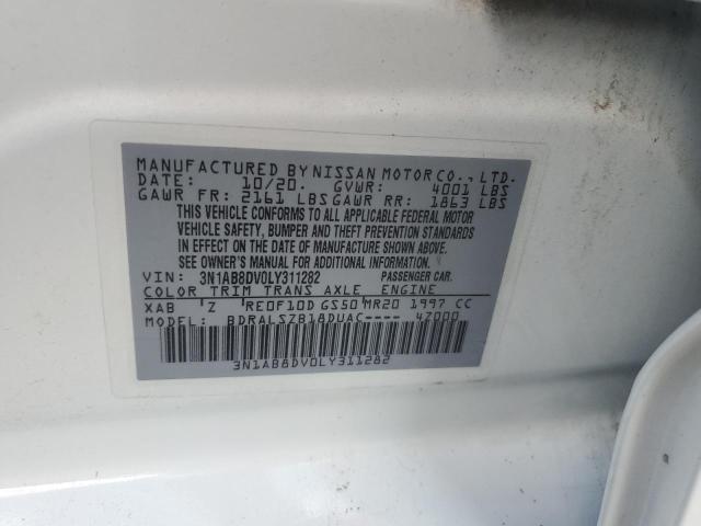 2020 NISSAN SENTRA SR - 3N1AB8DV0LY311282