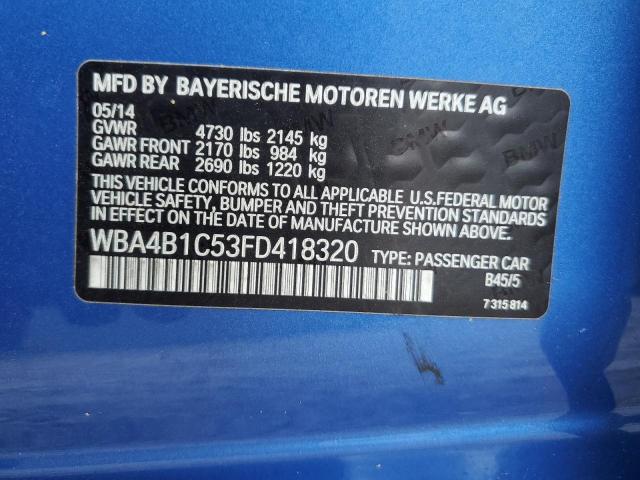 2015 BMW 435 I GRAN - WBA4B1C53FD418320