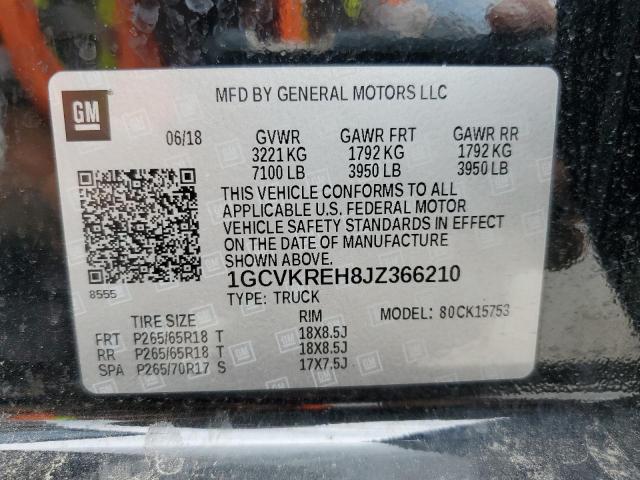 2018 CHEVROLET SILVERADO - 1GCVKREH8JZ366210