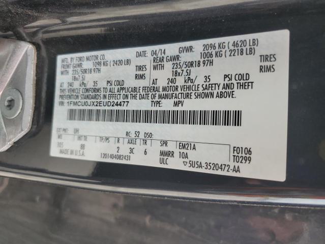 2014 FORD ESCAPE TIT - 1FMCU0JX2EUD24477