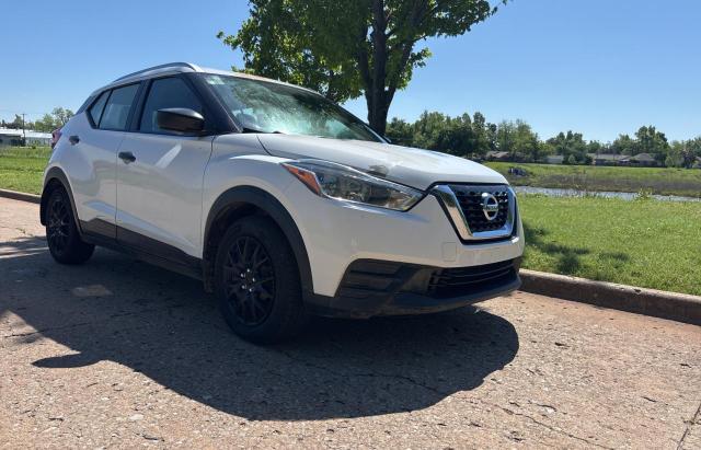 NISSAN KICKS S 2019 white  gas 3N1CP5CUXKL502608 photo #1