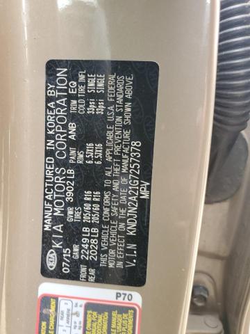 2016 KIA SOUL - KNDJN2A21G7257378