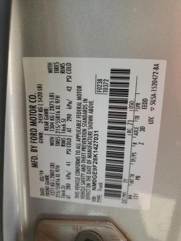 2019 FORD TRANSIT CONNECT XLT NM0GE9F28K1427031