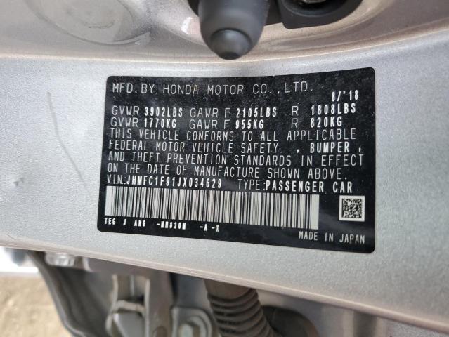 2018 HONDA CIVIC TOUR - JHMFC1F91JX034629
