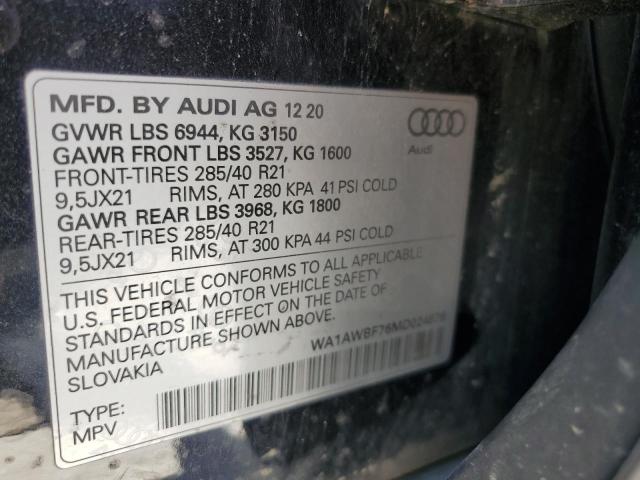 2021 AUDI SQ7 PREMIU WA1AWBF76MD024878