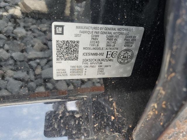 2018 GMC YUKON DENA 1GKS2CKJXJR212481
