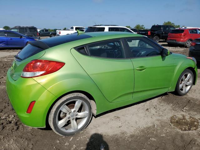 HYUNDAI VELOSTER 2012 green coupe 3d gas KMHTC6AD1CU066882 photo #4
