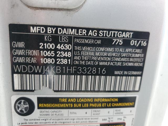 2017 MERCEDES-BENZ C 300 4MAT - WDDWJ4KB1HF332816