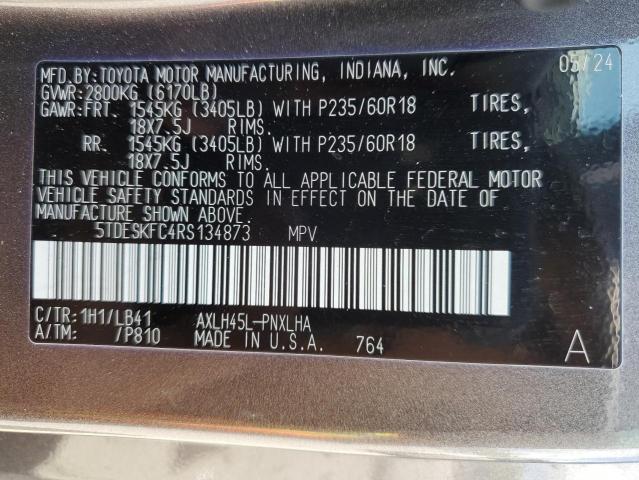 2024 TOYOTA SIENNA LIM - 5TDESKFC4RS134873