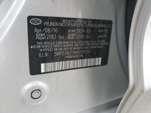 2017 HYUNDAI ELANTRA SE - 5NPD74LF9HH054190