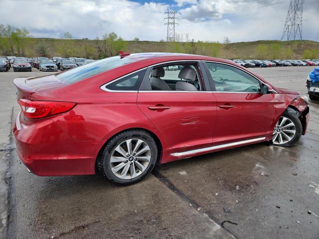 Vin: 5npe34af9gh434289, lot: 55346875, hyundai sonata sport 20163