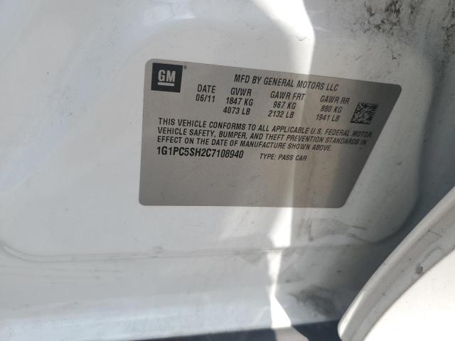 2012 CHEVROLET CRUZE LS - 1G1PC5SH2C7108940