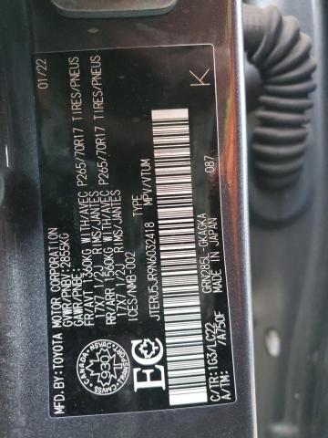 2022 TOYOTA 4RUNNER SR JTERU5JR9N6032418