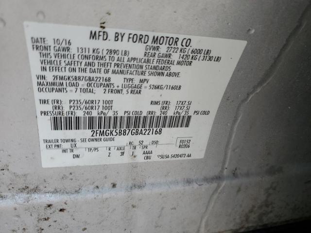 2016 FORD FLEX SE - 2FMGK5B87GBA22168