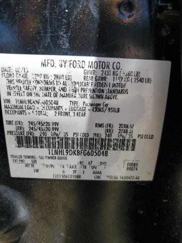 2015 LINCOLN MKS 1LNHL9DK8FG605048