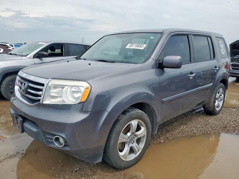 HONDA PILOT EXL 2015 gray  gas 5FNYF3H53FB002645 photo #1