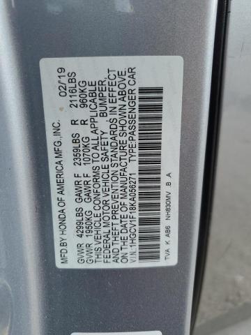 2019 HONDA ACCORD LX 1HGCV1F18KA056271
