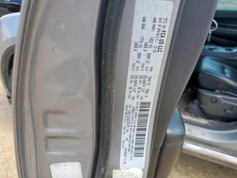 2016 DODGE DURANGO LI 1C4RDJDG3GC353737