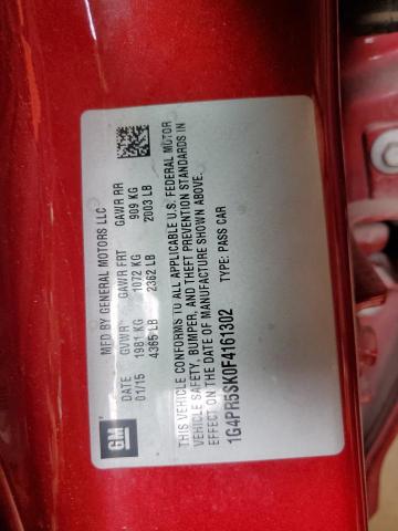 2015 BUICK VERANO CON 1G4PR5SK0F4161302