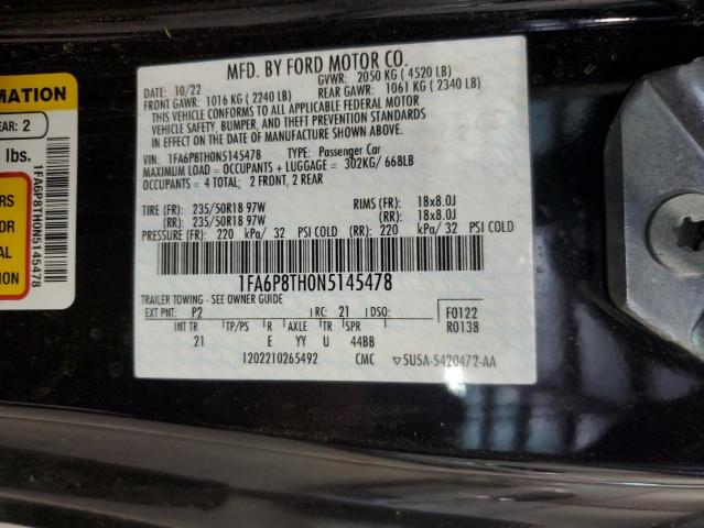 2022 FORD MUSTANG - 1FA6P8TH0N5145478
