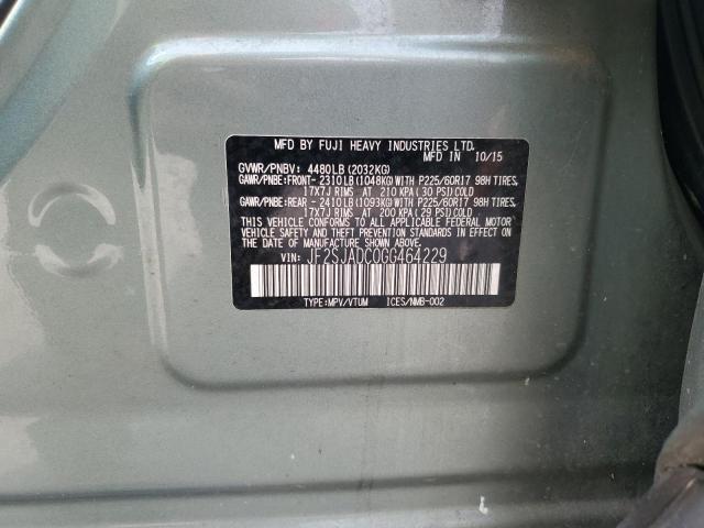2016 SUBARU FORESTER 2 - JF2SJADC0GG464229