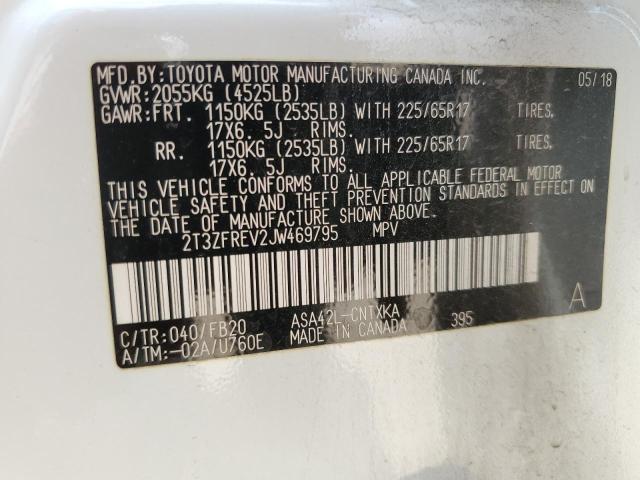 2018 TOYOTA RAV4 LE - 2T3ZFREV2JW469795