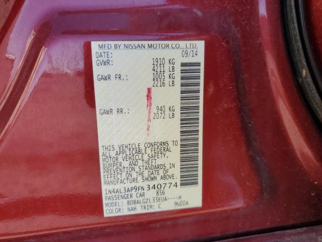 2015 NISSAN ALTIMA 2.5 - 1N4AL3AP9FN340774