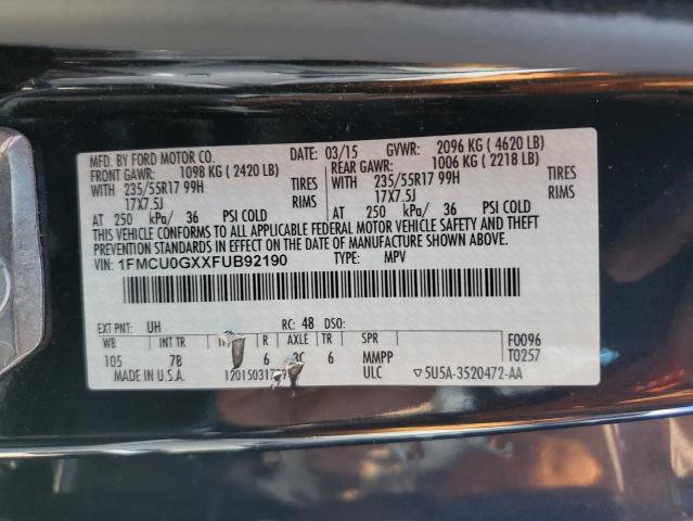 2015 FORD ESCAPE SE - 1FMCU0GXXFUB92190