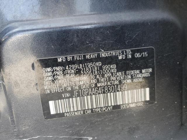 2015 SUBARU IMPREZA - JF1GPAA64F8301499
