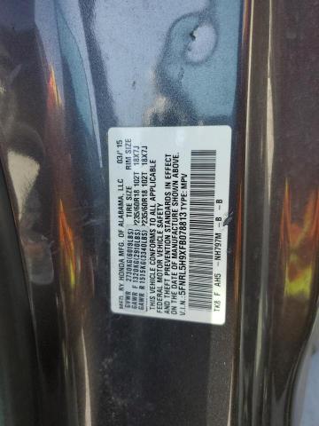 2015 HONDA ODYSSEY TO 5FNRL5H9XFB078813